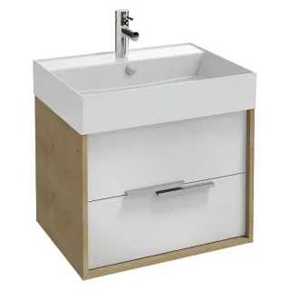 Тумба под раковину Jacob Delafon Vivienne EB1666-E75-J5 60 см дуб давос натуральный/белый блестящий